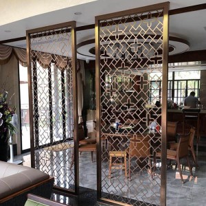 Elegant Separation Stainless Steel Sliding Room Divider