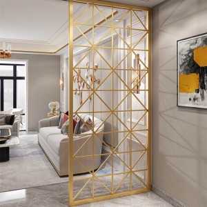 China Supplier Stainless Steel 201 304 316 316L PVD Coating Stainless Steel Art Partition Screen for Interior Design