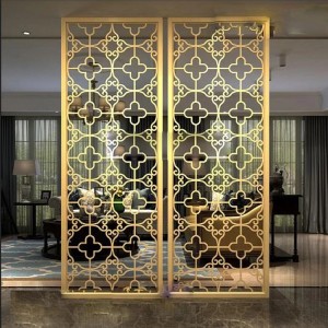 China Supplier Stainless Steel 201 304 316 316L PVD Coating Stainless Steel Art Partition Screen for Interior Design