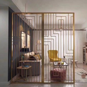 China Supplier Stainless Steel 201 304 316 316L PVD Coating Stainless Steel Art Partition Screen for Interior Design