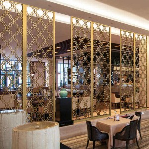 China Supplier Stainless Steel 201 304 316 316L PVD Coating Stainless Steel Art Partition Screen for Interior Design