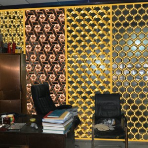 New Pattern 201 304 316 Rose Gold Stainless Steel Metal Surface Partition Room Divider for House Partition Decoration