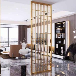 New Design Art Stainless Steel Gold Black Bronze Color Metal Room Welding Divider Partition for Architect Decoration