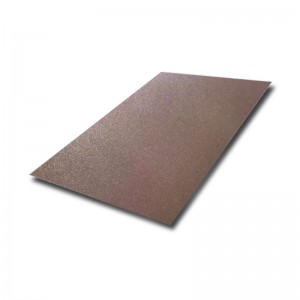PVD Color Sand Blasted Stainless Steel Sheet 304 – Hermes Steel