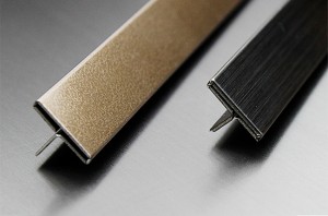 Stainless steel building and decoration materials tile trim T type
