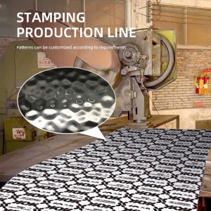 black big wave stainless steel water ripple sheet honeycomb stainless steel corrugated panel – Hermes steel