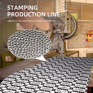 4*8ft sliver honeycomb stamped stainless steel sheet – hermes steel