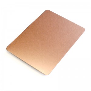 Copper Stainless Steel Brushed Plate Aisi 304 Color Stainless Steel Sheet 0.3Mm Stainless Steel Colour Metal Sheet
