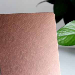 Copper Stainless Steel Brushed Plate Aisi 304 Color Stainless Steel Sheet 0.3Mm Stainless Steel Colour Metal Sheet