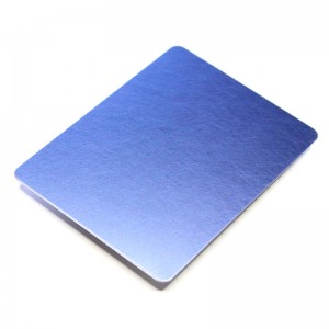 Blue Color Stainless Steel Sheet Price Inox Vibration Finished Decoration Stainless Steel Sheet 304