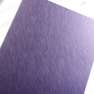 304 Color Stainless Steel Metal Sheet Purple Stainless Steel 304 316 Wall Decor Panel Vibration Stainless Steel Decorative Sheet