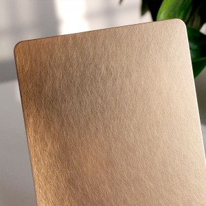304 316L 409 430 Cold Rolled Vibration Brushed Finish Rose Golden Stainless Steel Sheet Decorative Stainless Steel Panel