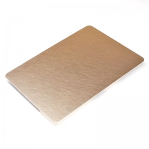 304 316L 409 430 Cold Rolled Vibration Brushed Finish Rose Golden Stainless Steel Sheet Decorative Stainless Steel Panel