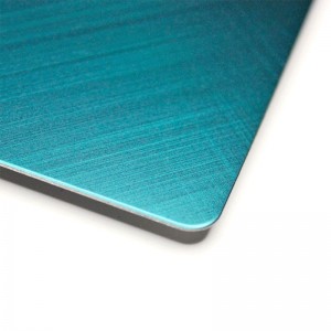 201 304 316  Stainless Steel Plate Jade Green Cross Hairline Stainless Steel Sheet – Hermes steel