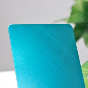 201 304 316  Stainless Steel Plate Jade Green Cross Hairline Stainless Steel Sheet – Hermes steel