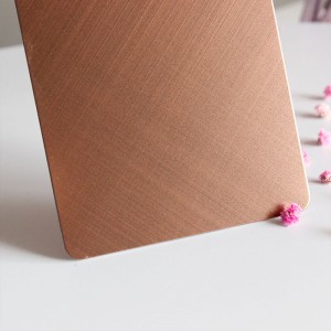 201 304 316 Stainless Steel Pvd Sheets Antique Bronze Metal Sheet Cross Hairline Finish Gold Decorative Stainless Steel Sheet