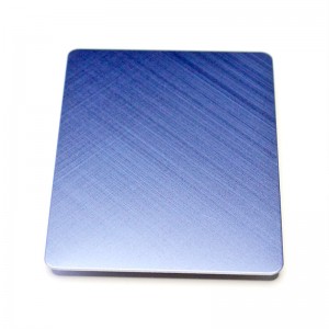 Aisi Stainless Steel Pvd Sheets Blue Cross Hairline Finish Stainless Steel Plate 201 304 Mirror Decorative Stainless Steel Sheet