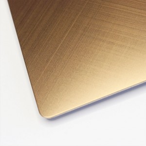 Aisi 304 316 Pvd Colored Stainless Steel Decoration Sheet Gold Mirror Cross Hairline Stainless Steel Sheet