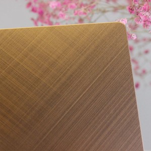 Aisi 304 316 Pvd Colored Stainless Steel Decoration Sheet Gold Mirror Cross Hairline Stainless Steel Sheet