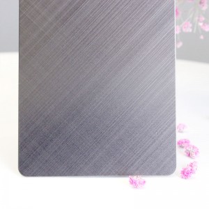 Brush Finish Stainless Steel Sheet Cross Hairline Stainless Steel Wall Panels Decoration Sheet Pvd Ss 304 Sheet