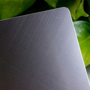 304 brushed finish Black titanium cross hairline stainless steel sheets – Hermes steel