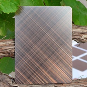 Stainless Steel Decorative Color Sheet Anti-Finger Print Hairline Antique Bronze Colored Stainless Steel Sheets