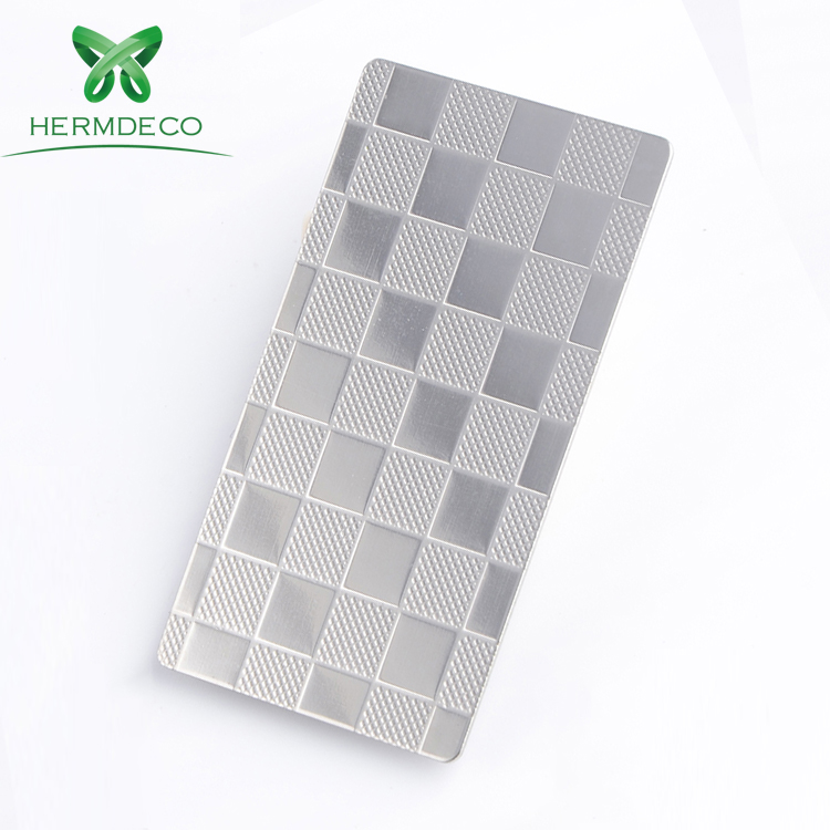 China Wholesale Kichen Cabinet Embossed Stainless Steel Sheet Factory – 
 Mirror Embossing Decorative 316L Stainless Steel Plate-HM-041 – Hermes Steel