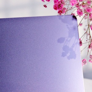 201 304 316 pvd color coating bead blasted stainless steel sheet – purple Sandblast stainless steel plate-Hermes steel