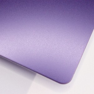 Purple Sandblasted stainless steel sheet | Bead Blasted Finish decoration metal sheets