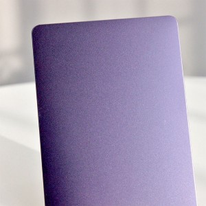 Purple Sandblasted stainless steel sheet | Bead Blasted Finish decoration metal sheets