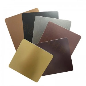 304 High Standard Customized Size Stainless Steel Anti-finger Print Finish PVD Color Metal Sheet 4×8 for Interior Decoration