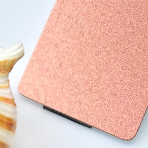 Champagne Color Sand Blasted Stainless Steel Decorative Sheet