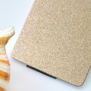 Champagne Color Sand Blasted Stainless Steel Decorative Sheet
