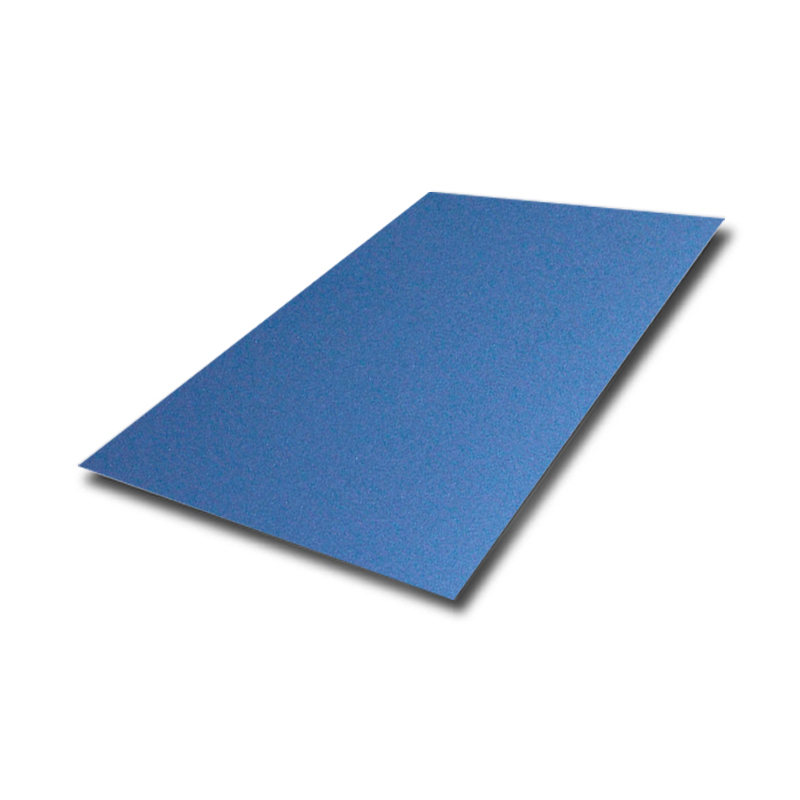 Blue Pvd Color Coating Bead Blasted Finish Stainless Steel Sheets – Manufacturer Featured Image