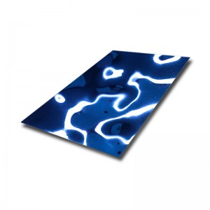 Big Wave Blue Mirror Water Ripple Stainless Steel Sheet – Hermes Steel