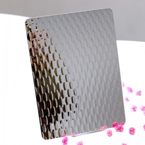 Factory supply 316 4×10 0.6mm 0.8mm stamped finish decorative stainless steel sheet for wall panel