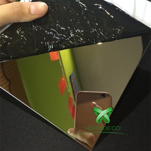 Good Quality Silver Original Colored Mirror Stainless Steel Sheet Price 304 For Elevator Decoration-HM-MR008