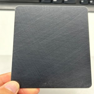 brushed stainless steel plate – free sample