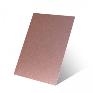 Yellow Rose Stainless Steel Sheet 304 #4 Brushed Finish – hermes steel