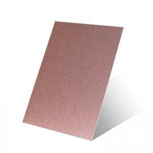 Brown stainless steel plate 304 no.4 brushed stainless steel sheet – hermes steel