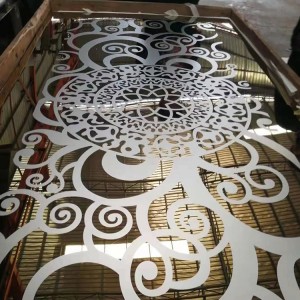 304 201 customized etched pattern 4×8 stainless steel sheet mirror finish pvd color coated silver black gold elevator door