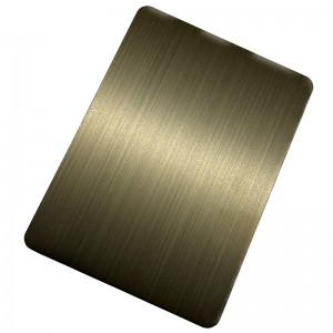brushed stainless steel plate – free sample