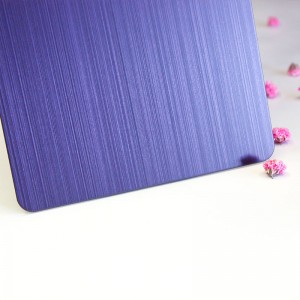 304 Purple Hairline Finish Stainless Steel Sheet 304 Decoration Stainless Steel Sheets – Hermes Steel