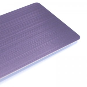304 Purple Hairline Finish Stainless Steel Sheet 304 Decoration Stainless Steel Sheets – Hermes Steel