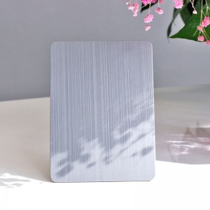 Factory Wholesale Grade 304 stainless steel hairline sheet 0.7 mm for Exterior Decoration