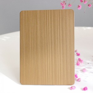 Color Hairline Stainless Steel Sheet / Brushed Stainless Steel Plate For Decoration