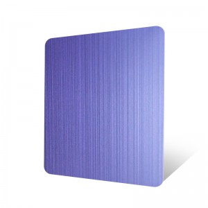 304 Purple Hairline Finish Stainless Steel Sheet 304 Decoration Stainless Steel Sheets – Hermes Steel