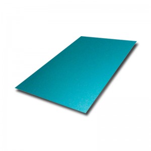 Blue Pvd Color Coating Bead Blasted Finish Stainless Steel Sheets – Manufacturer