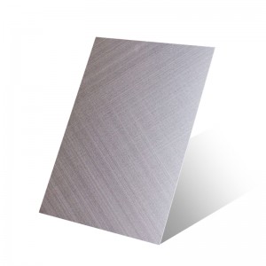 Customized SUS 304 304L Brushed cross hairline finish stainless steel sheet – Hermes steel