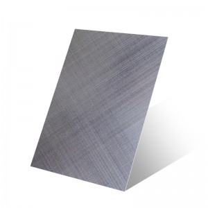 chrome white cross hairline stainless steel sheet Decorative Stainless Steel Cross Hairline Finish Sheet – HERMES STEEL
